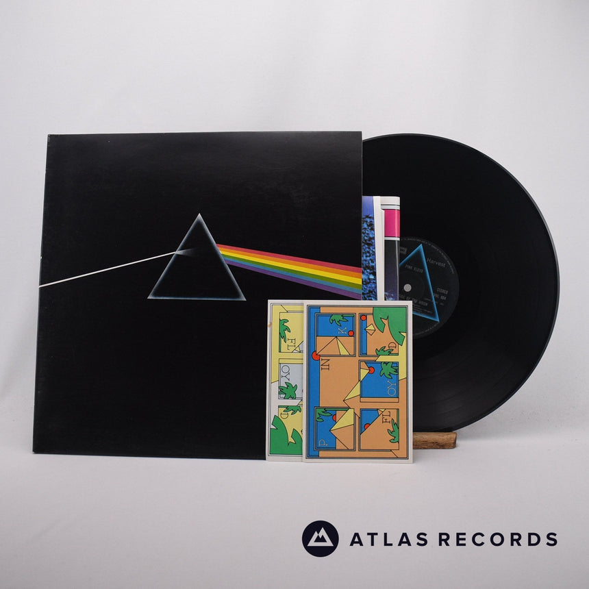 Pink Floyd The Dark Side Of The Moon LP Vinyl Record - Front Cover & Record