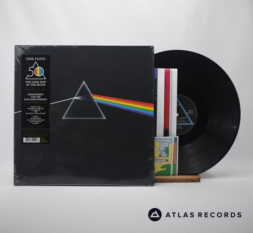 Pink Floyd The Dark Side Of The Moon LP Vinyl Record - Front Cover & Record