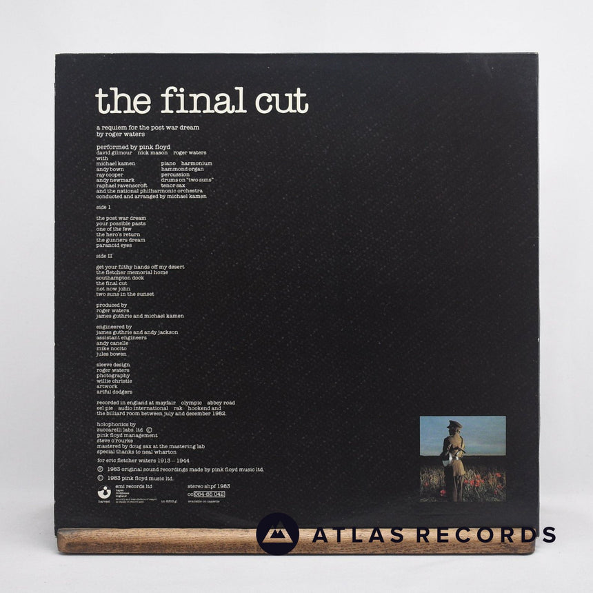 Pink Floyd - The Final Cut - A-5 B-2 LP Vinyl Record - EX/EX