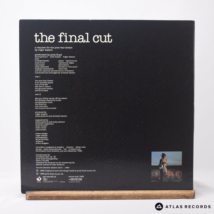 Pink Floyd - The Final Cut - Gatefold A-5U B-4U LP Vinyl Record - VG+/EX