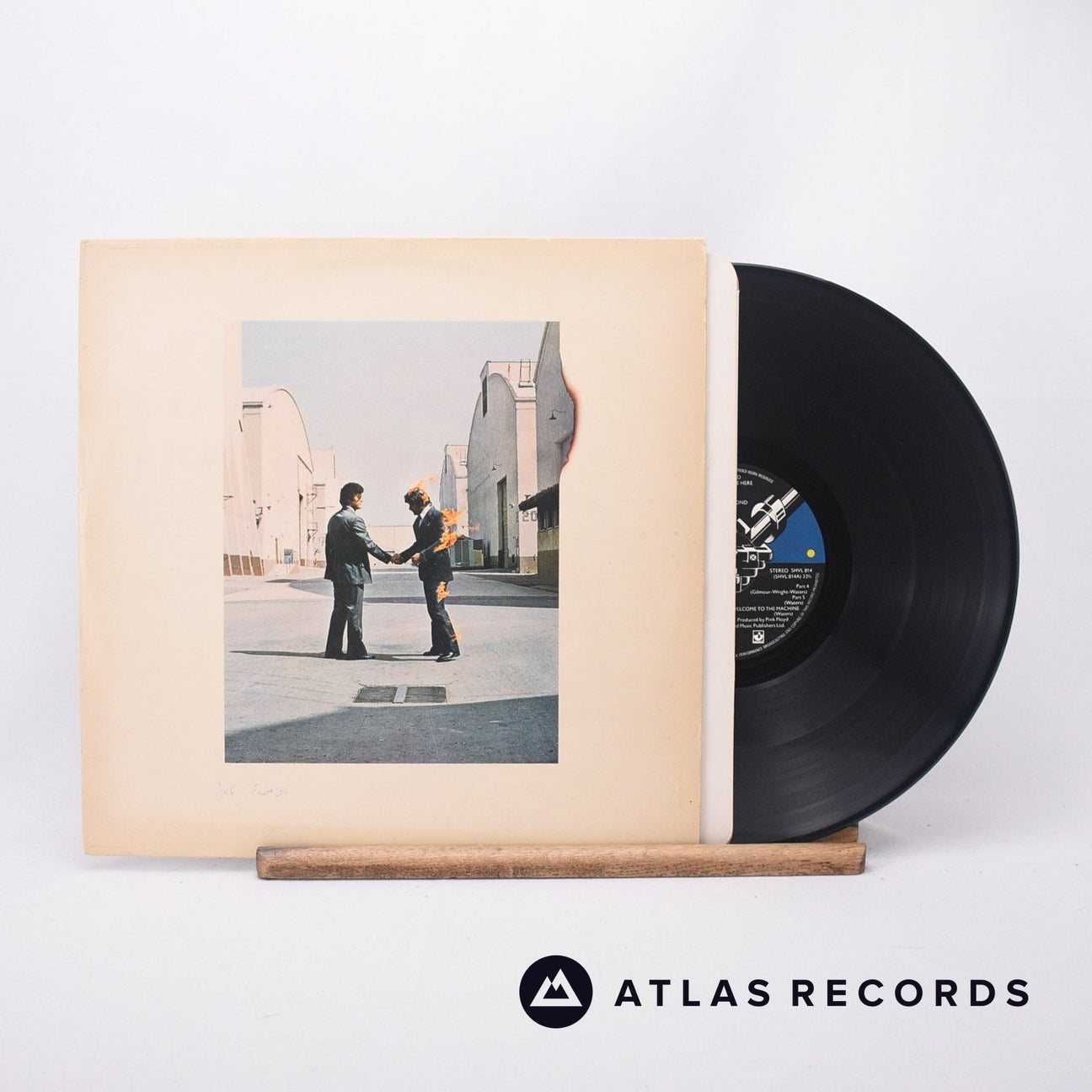 Pink Floyd Wish You Were Here LP Vinyl Record - Front Cover & Record