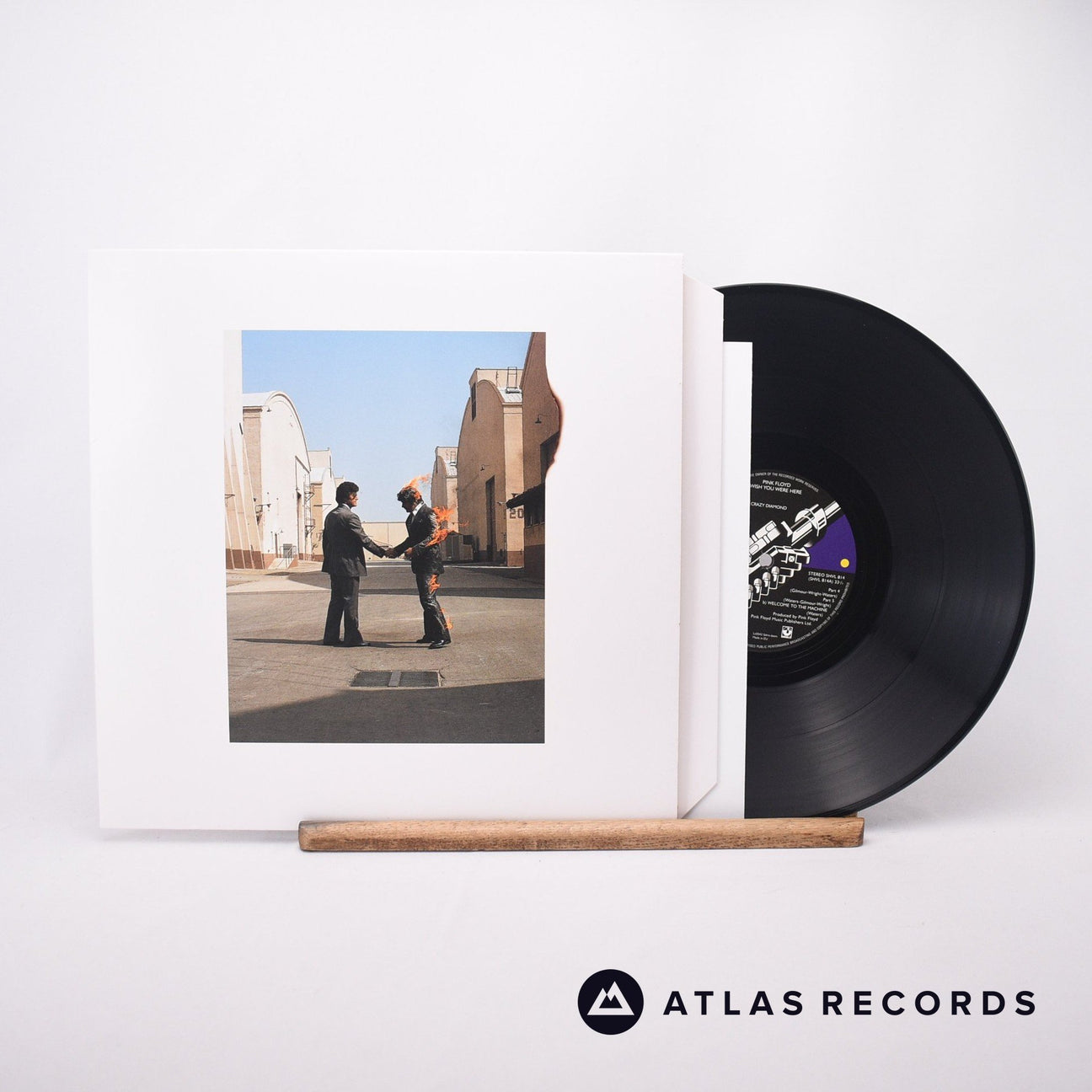 Pink Floyd Wish You Were Here LP Vinyl Record - Front Cover & Record