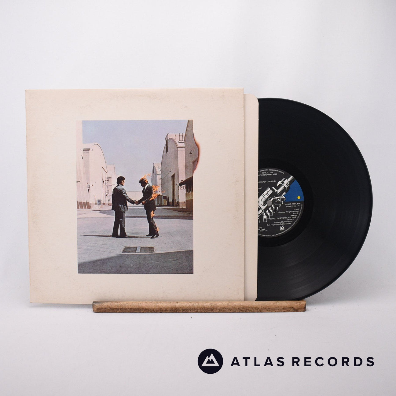 Pink Floyd Wish You Were Here LP Vinyl Record - Front Cover & Record