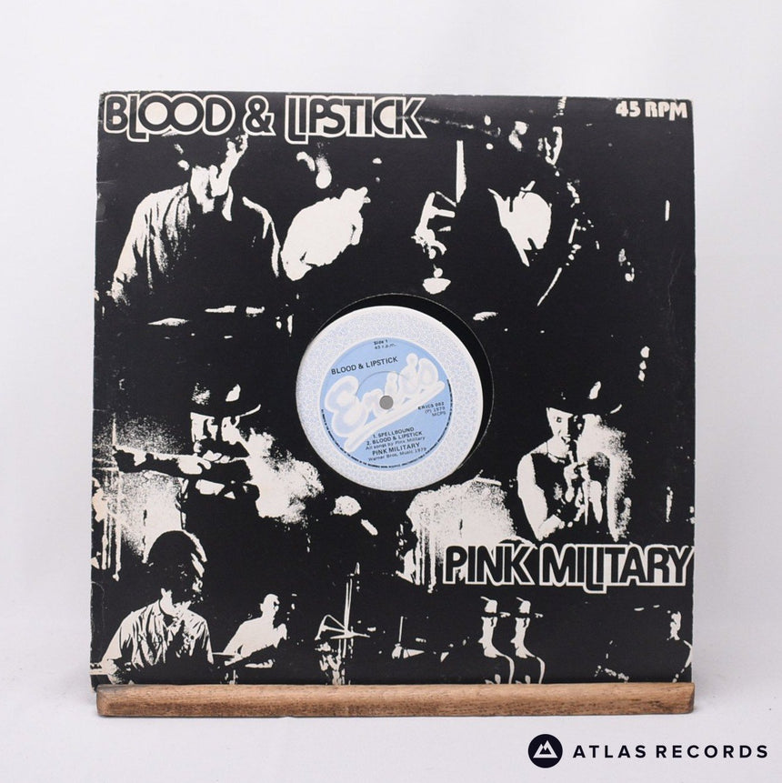 Pink Military - Blood & Lipstick - Die-Cut Sleeve 12" Vinyl Record - EX/EX