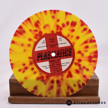 Plasmatics - Monkey Suit - Yellow With Red Splatter 7" Vinyl Record - VG+/EX