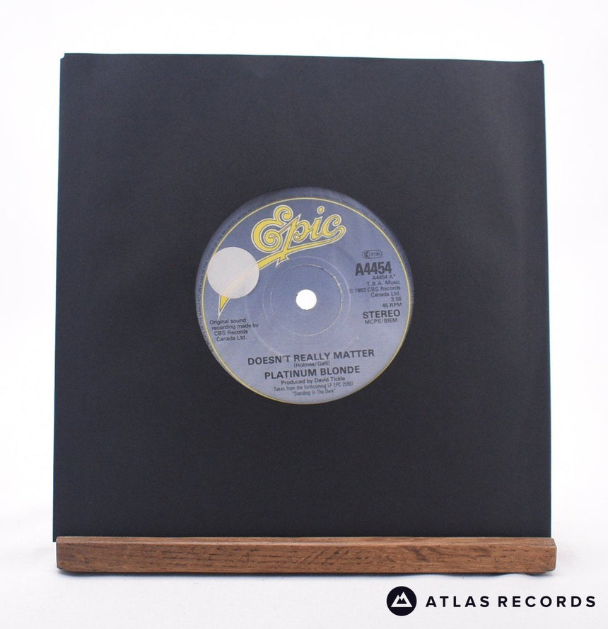 Platinum Blonde Doesn't Really Matter 7" Vinyl Record - In Sleeve