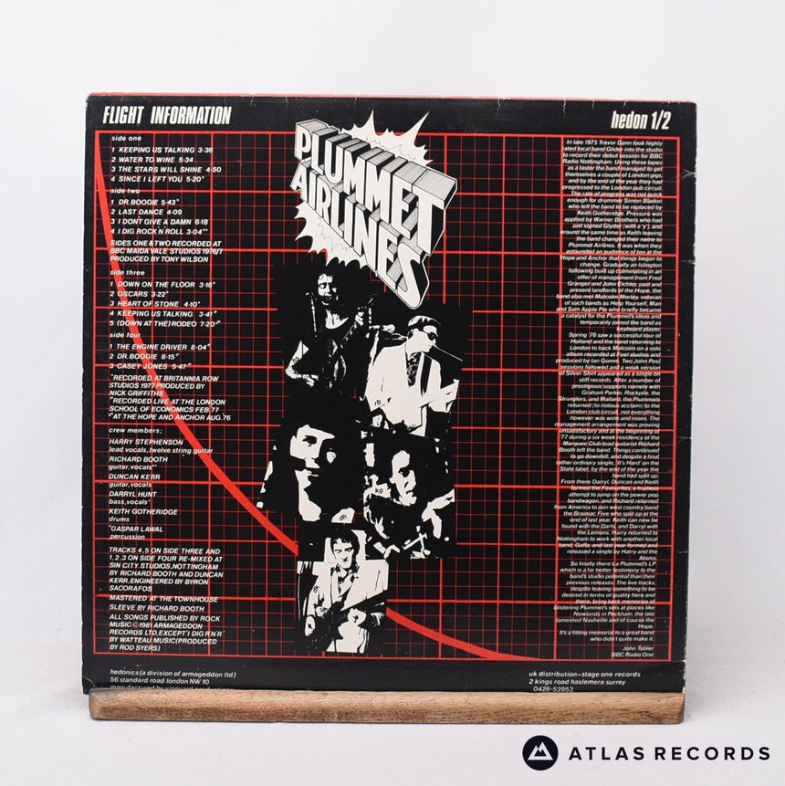 Plummet Airlines - On Stoney Ground - 2 x LP Vinyl Record - VG+/EX