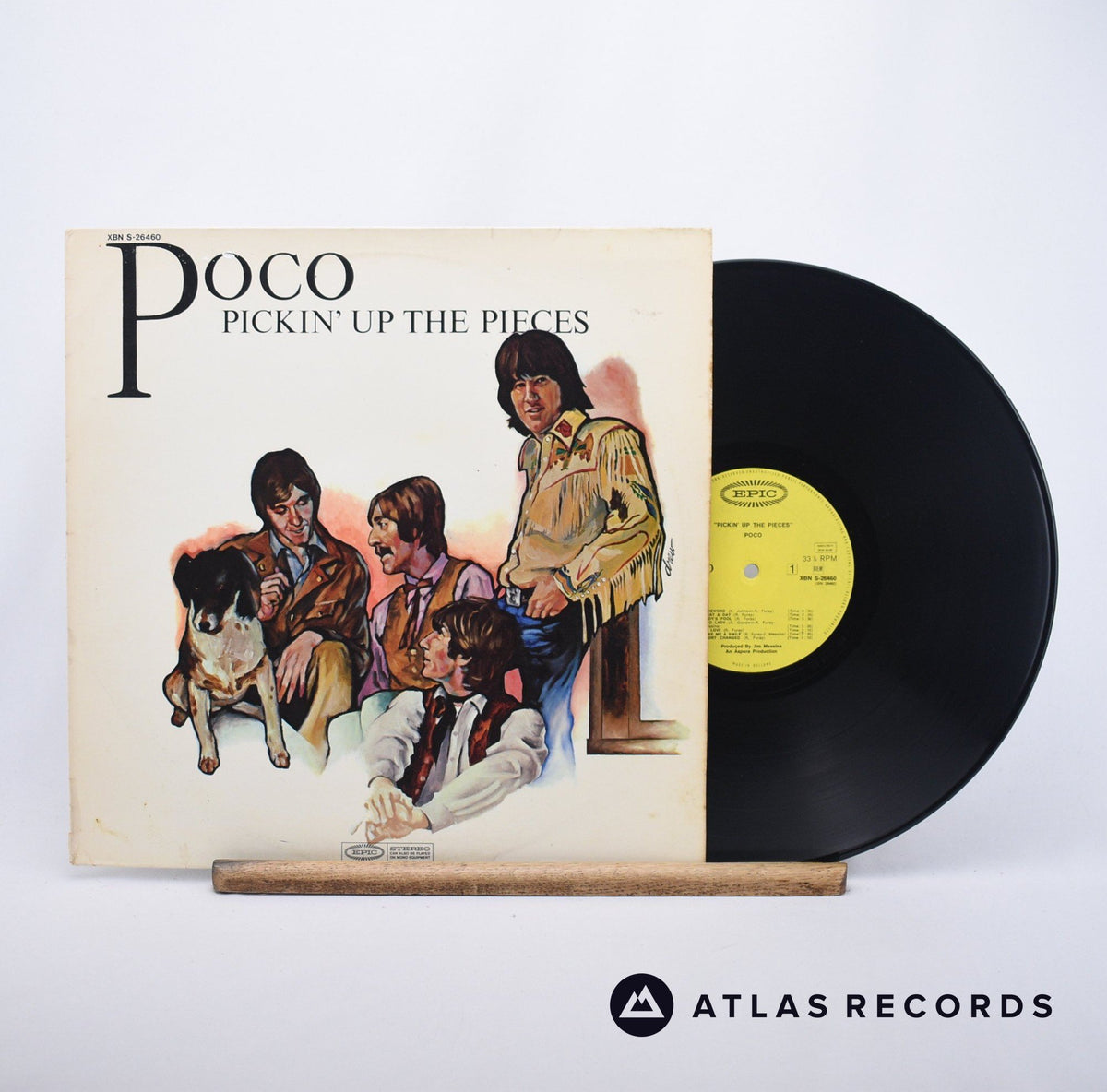 Poco Pickin' Up The Pieces LP Vinyl Record - Front Cover & Record