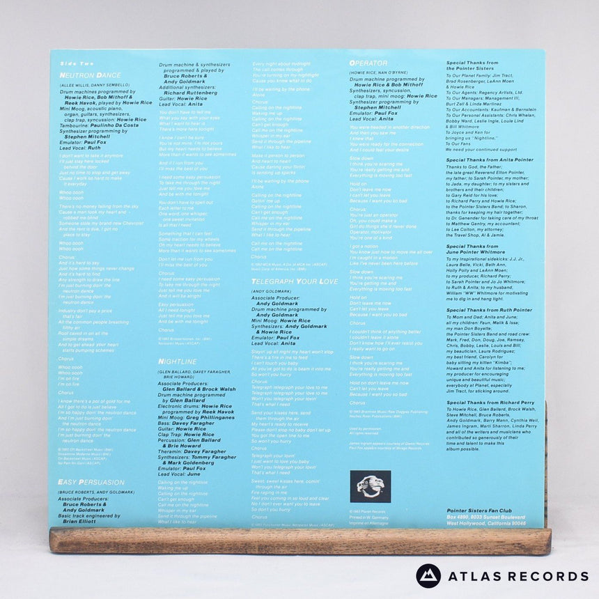 Pointer Sisters - Break Out - LP Vinyl Record - EX/EX