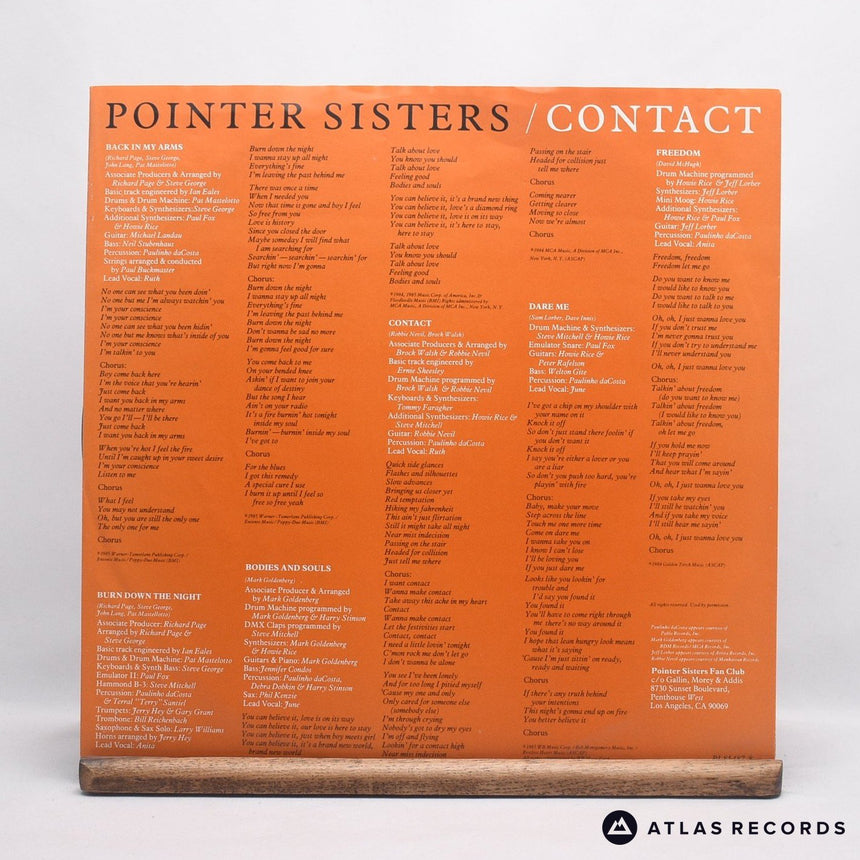 Pointer Sisters - Contact - LP Vinyl Record - EX/EX