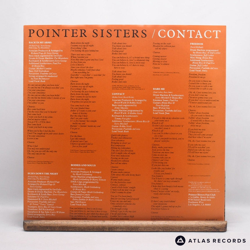 Pointer Sisters - Contact - LP Vinyl Record - EX/EX