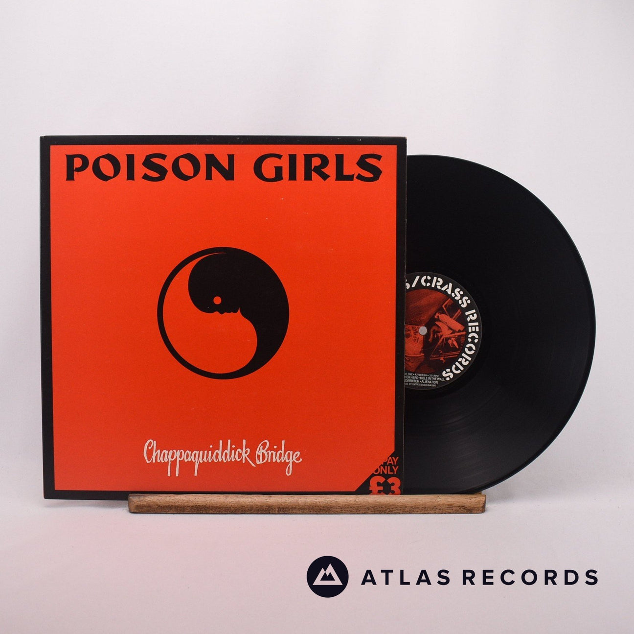 Poison Girls Chappaquiddick Bridge LP Vinyl Record - Front Cover & Record