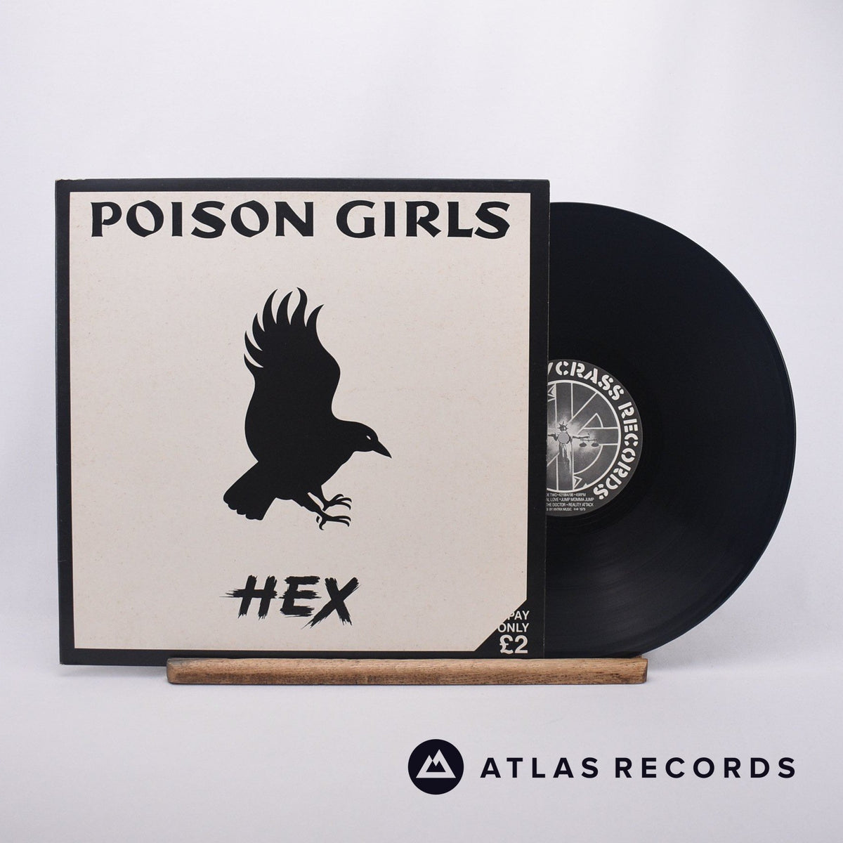 Poison Girls Hex 12" Vinyl Record - Front Cover & Record