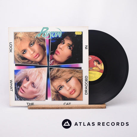 Poison Look What The Cat Dragged In LP Vinyl Record - Front Cover & Record