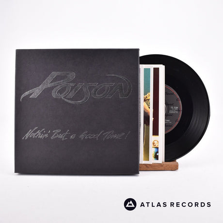 Poison Nothin' But A Good Time ! 7" Box Set Vinyl Record - Front Cover & Record