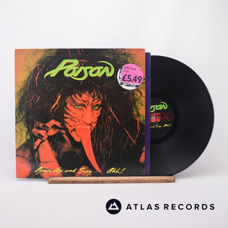 Poison Open Up And Say ...Ahh! LP Vinyl Record - Front Cover & Record