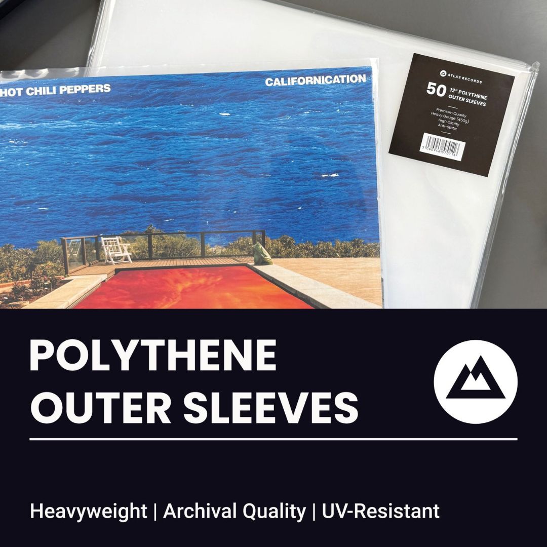 Spincare DENSITY 12 Inch 400g Polythene Outer Vinyl Record Sleeves, Vnější Obaly Pro LP Desky