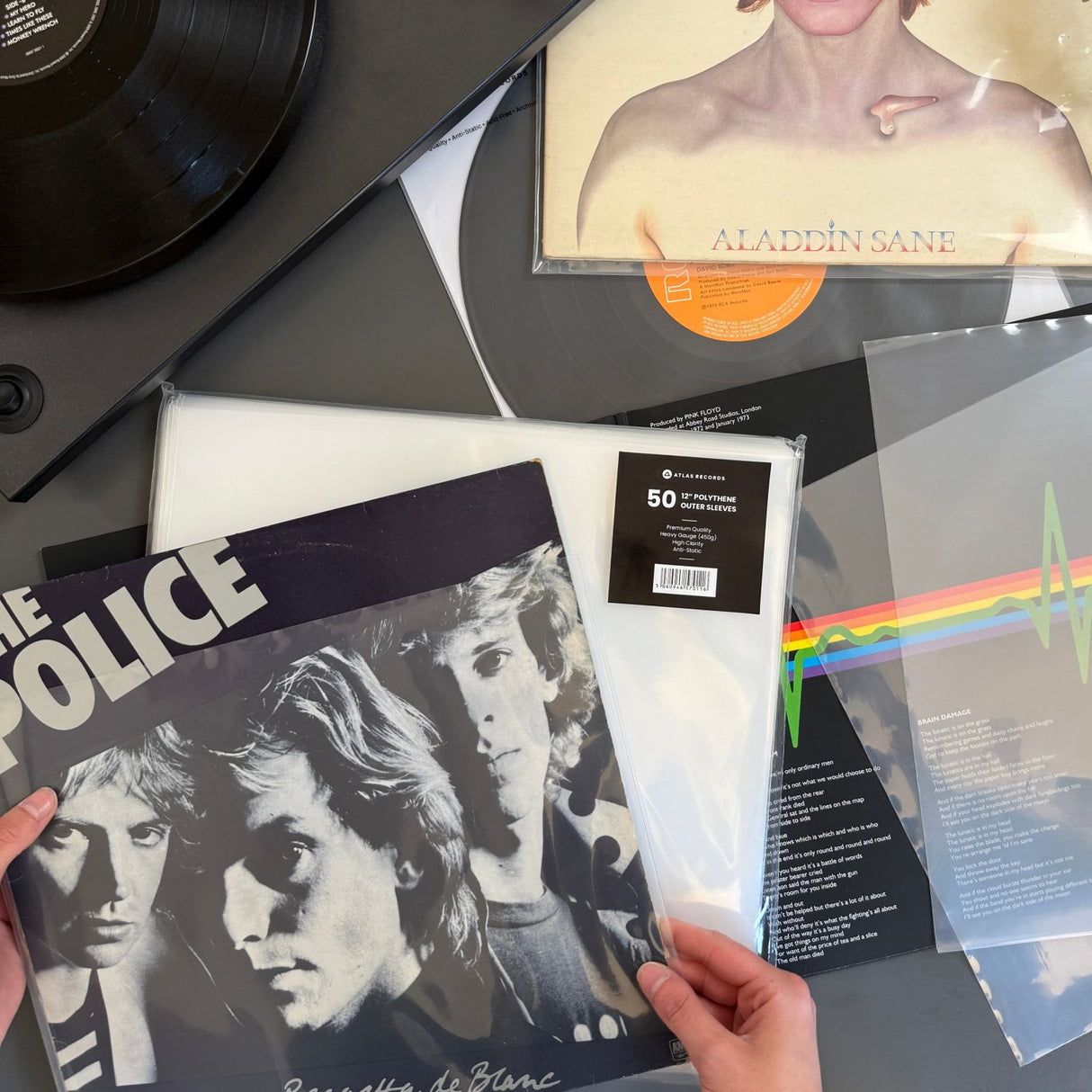 Polythene Outer Record Sleeves - 12" 10" 7"