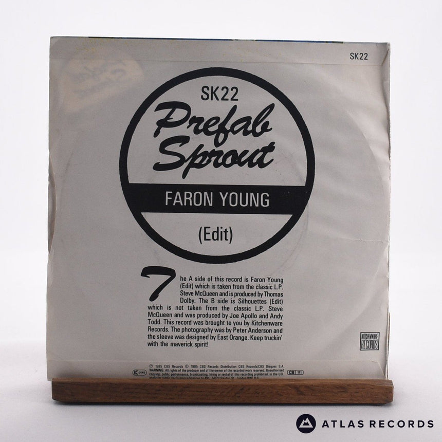 Prefab Sprout - Faron Young - 7" Vinyl Record - VG+/VG+