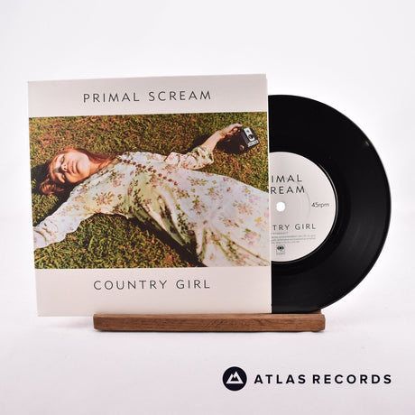 Primal Scream Country Girl 7" Vinyl Record - Front Cover & Record