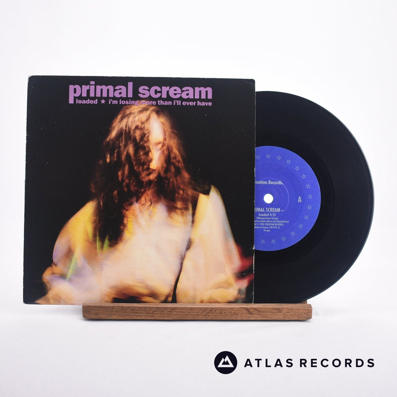 Primal Scream Loaded 7" Vinyl Record - Front Cover & Record