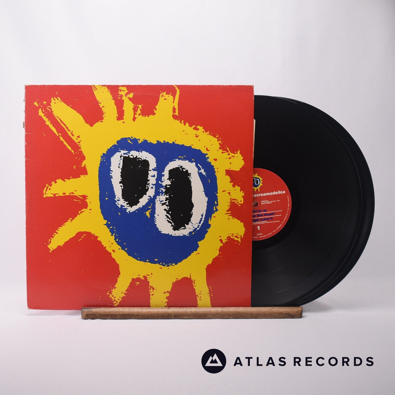 Primal Scream Screamadelica Double LP Vinyl Record - Front Cover & Record