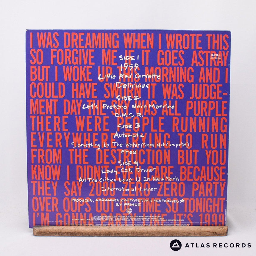 Prince - 1999 - Insert Strawberry A2 B2 C D 2 x LP Vinyl Record - EX/VG+