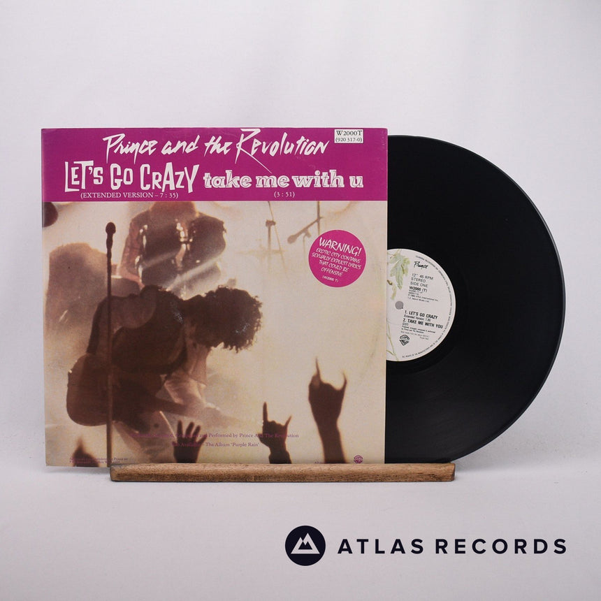 Prince And The Revolution Let's Go Crazy 12" Vinyl Record - Front Cover & Record