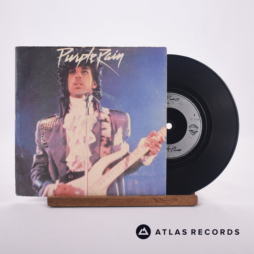 Prince And The Revolution Purple Rain 7" Vinyl Record - Front Cover & Record