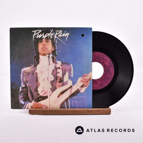 Prince And The Revolution Purple Rain 7" Vinyl Record - Front Cover & Record