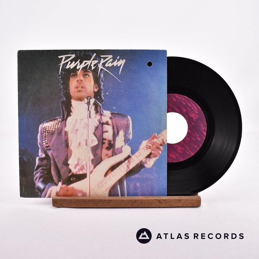 Prince And The Revolution Purple Rain 7" Vinyl Record - Front Cover & Record