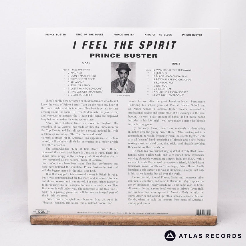 Prince Buster - I Feel The Spirit - 180G Reissue 1/A 2/A LP Vinyl Record - NM/NM