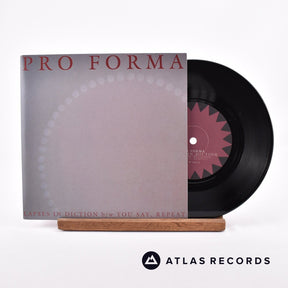 Pro Forma Lapses In Diction 7" Vinyl Record - Front Cover & Record