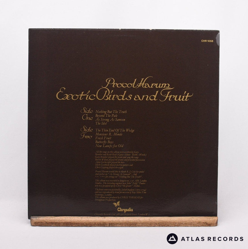 Procol Harum - Exotic Birds And Fruit - A-3U B-2U LP Vinyl Record - EX/NM