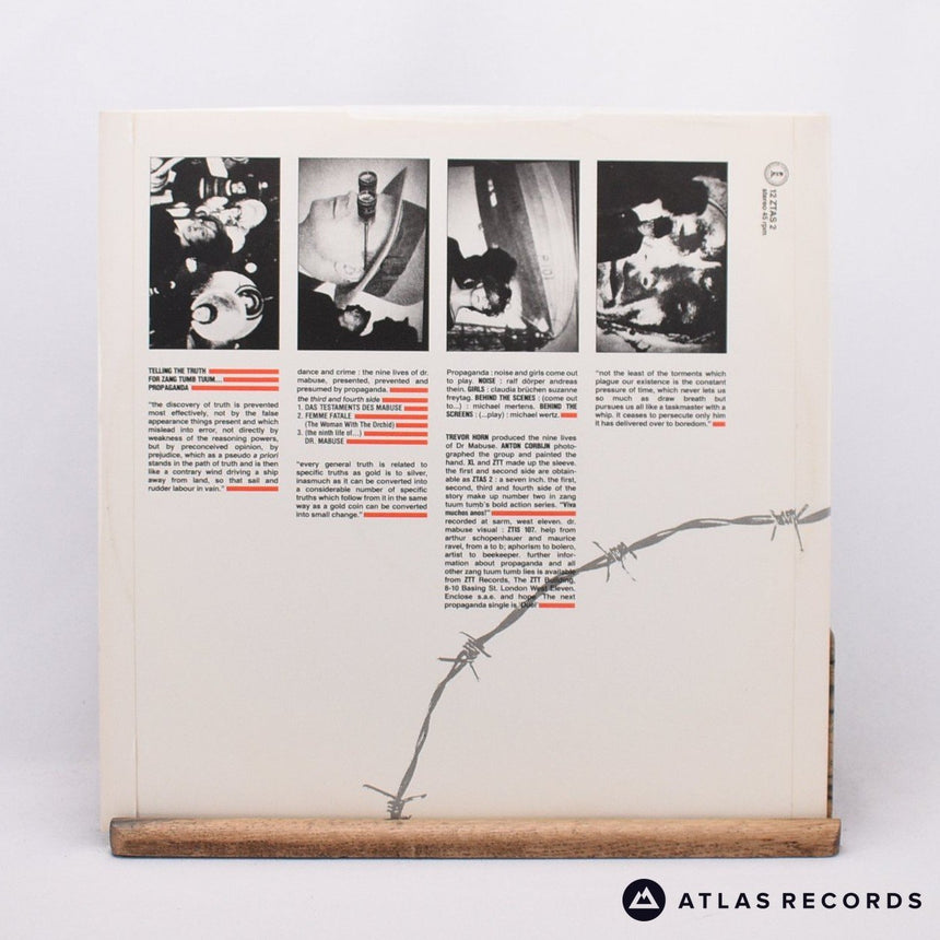 Propaganda - The Nine Lives Of Dr. Mabuse - 12" Vinyl Record - EX/EX