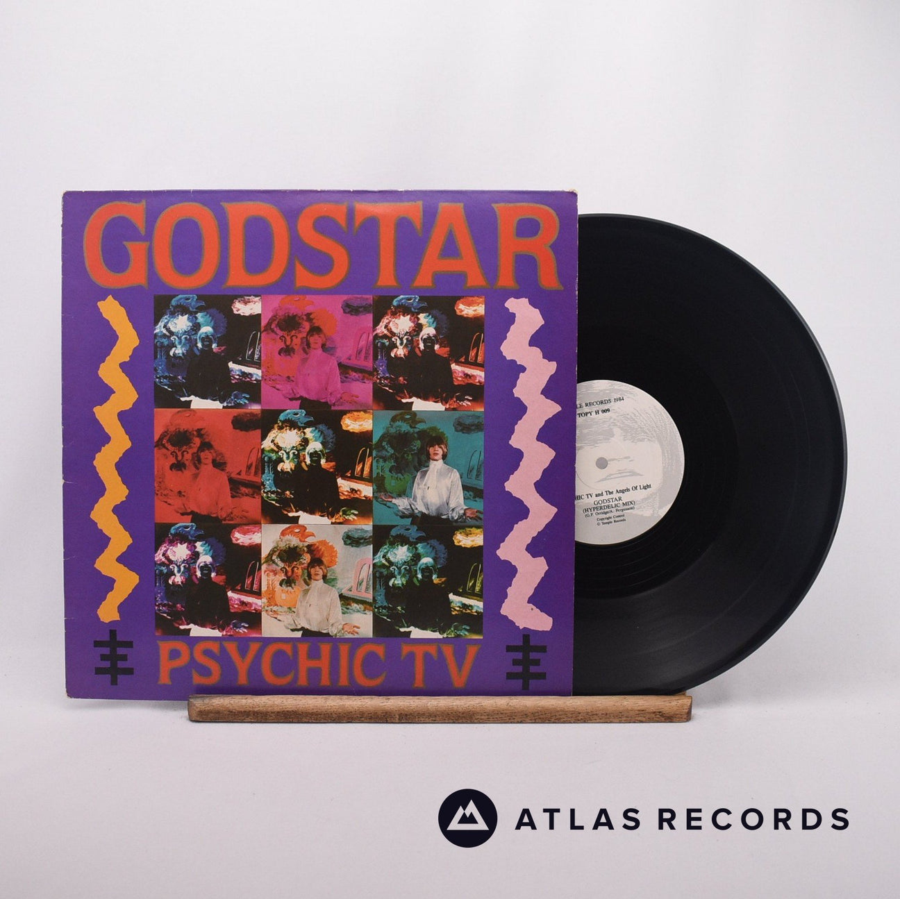 Psychic TV Godstar 12" Vinyl Record - Front Cover & Record