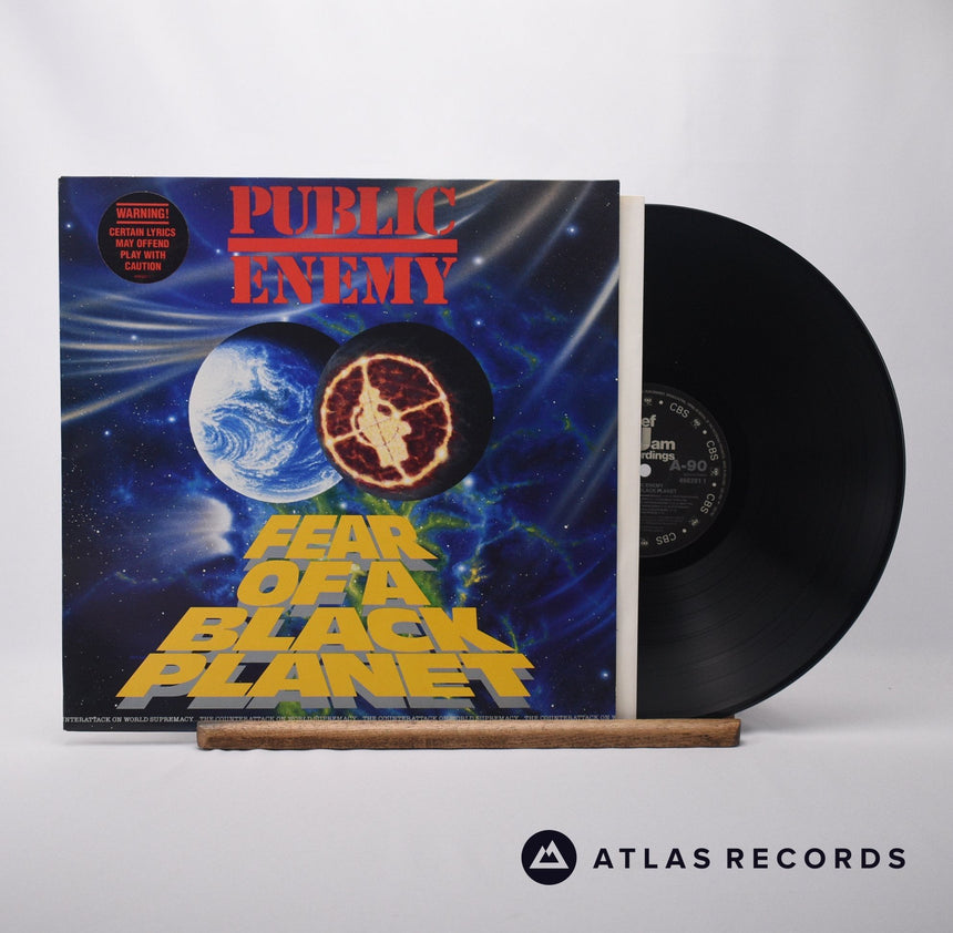 Public Enemy Fear Of A Black Planet LP Vinyl Record - Front Cover & Record