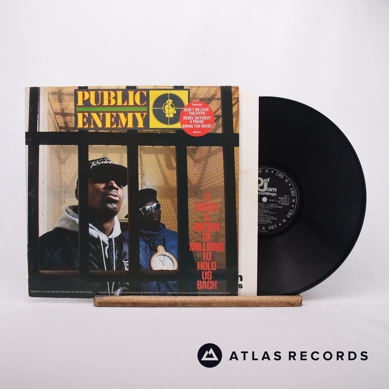 Public Enemy It Takes A Nation Of Millions To Hold Us Back LP Vinyl Record - Front Cover & Record