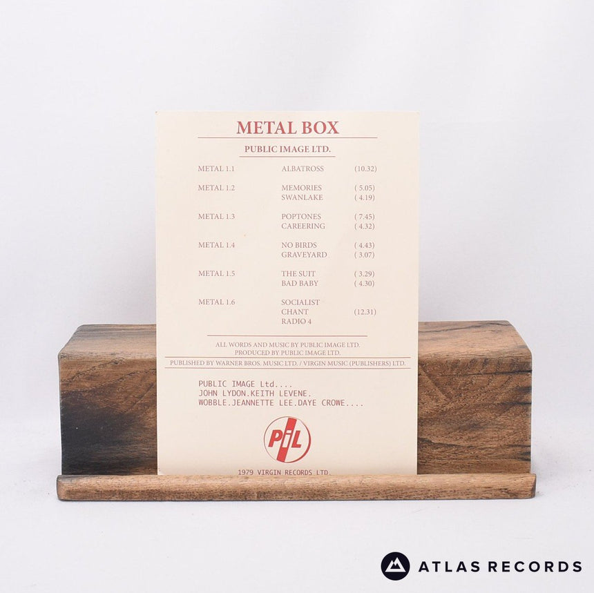 Public Image Limited - Metal Box - 3 x 12" Vinyl Record - VG+/VG+