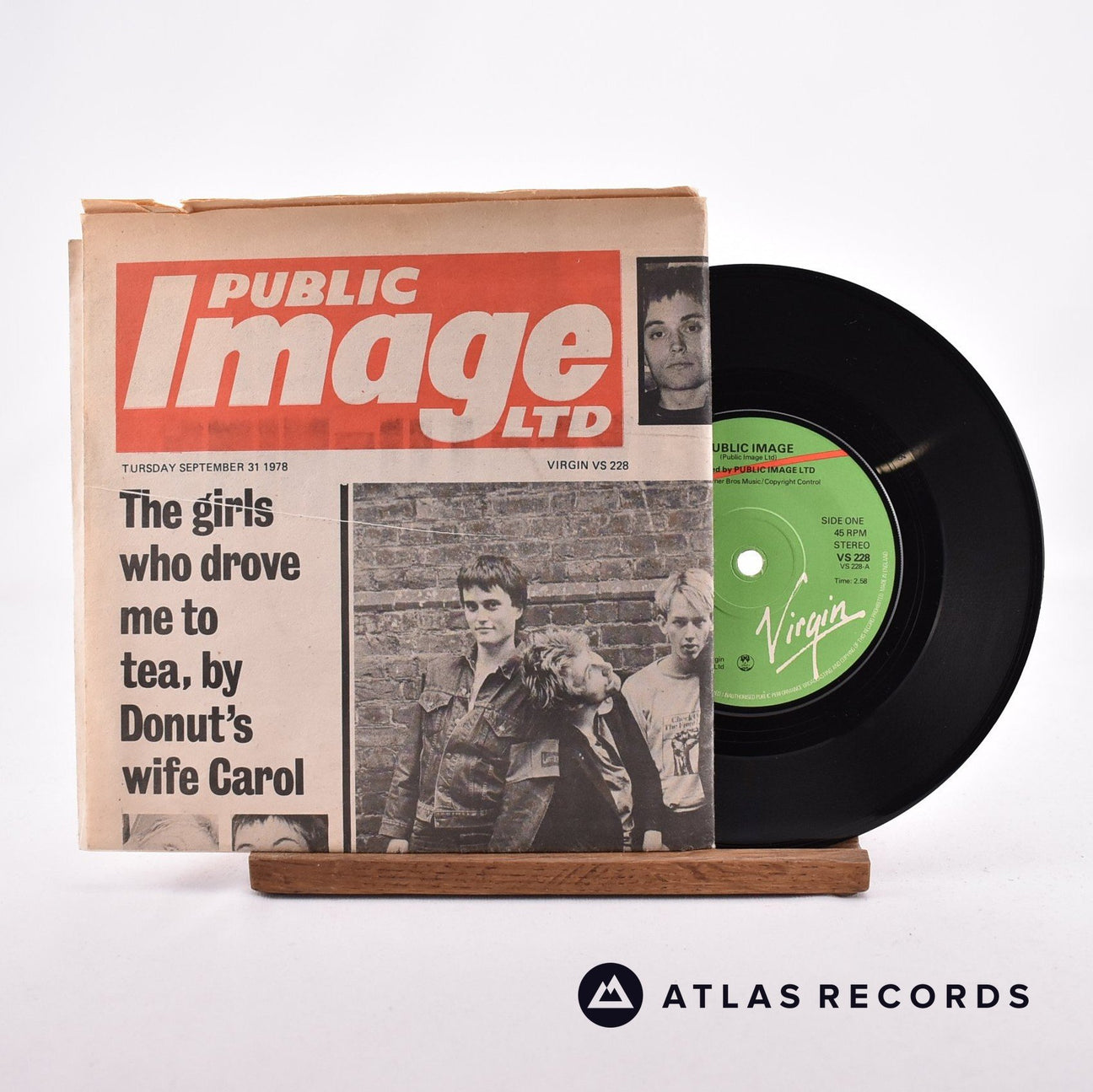 Public Image Limited Public Image 7" Vinyl Record - Front Cover & Record