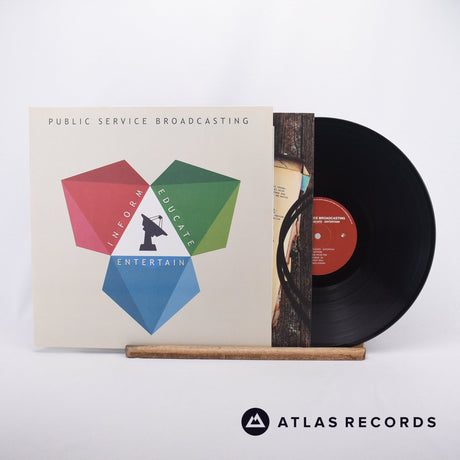 Public Service Broadcasting Inform - Educate - Entertain LP Vinyl Record - Front Cover & Record