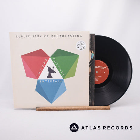 Public Service Broadcasting Inform - Educate - Entertain LP Vinyl Record - Front Cover & Record