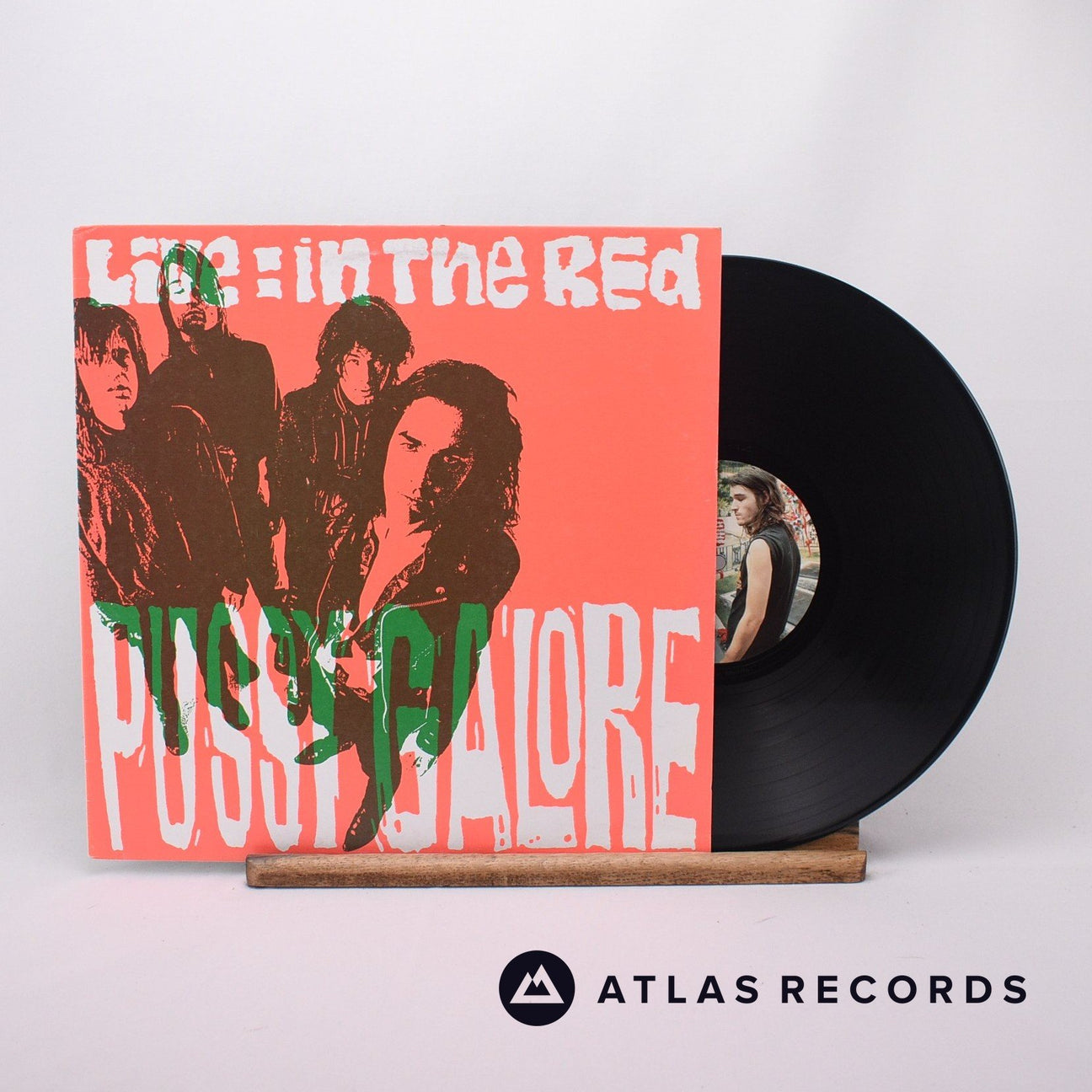 Pussy Galore Live: In The Red LP Vinyl Record - Front Cover & Record