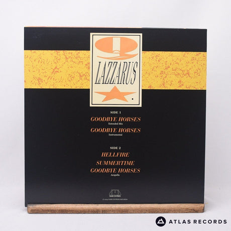 Q. Lazzarus - Goodbye Horses - Lyric Sheet 12" Vinyl Record - EX/NM