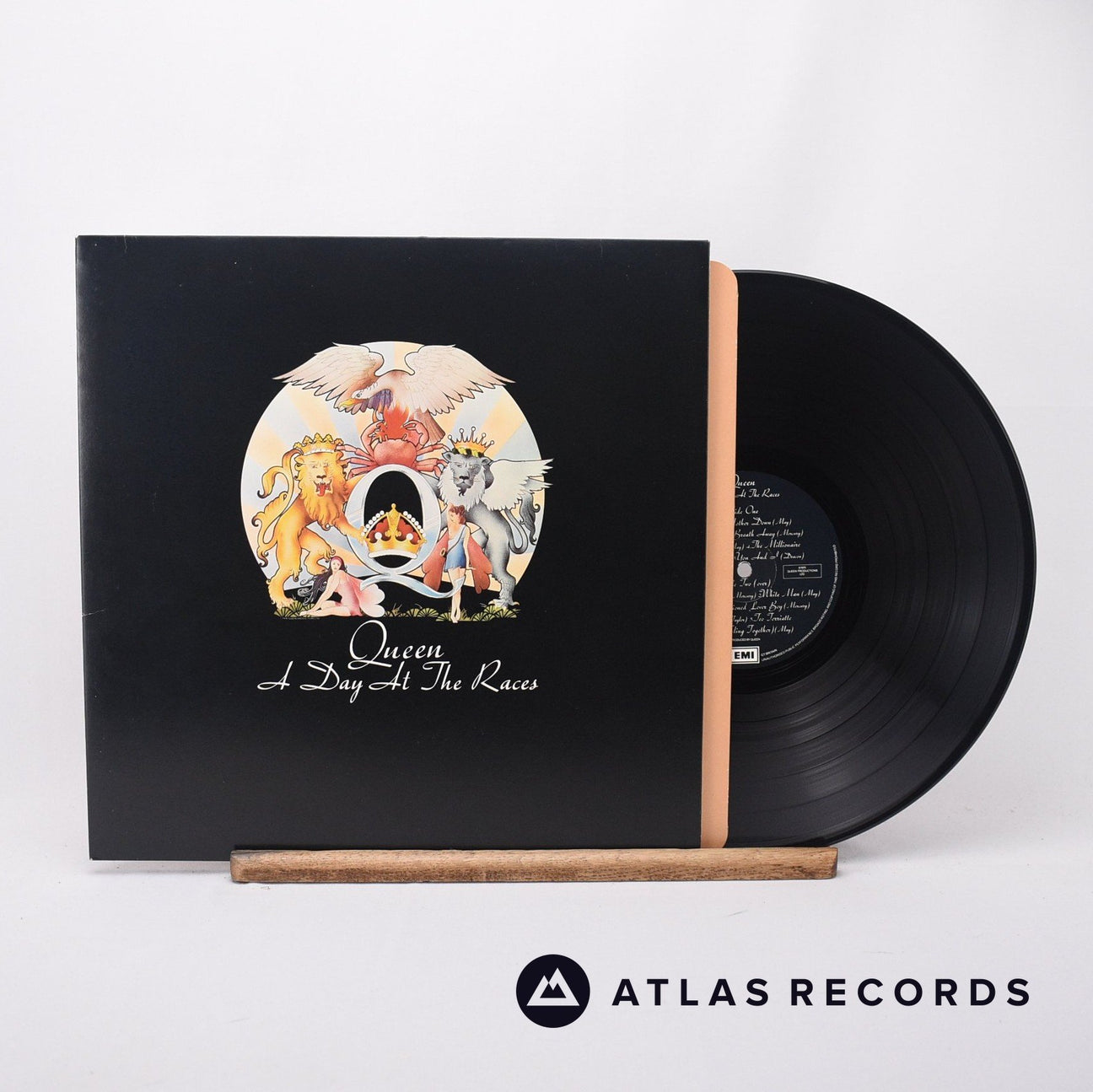 Queen A Day At The Races LP Vinyl Record - Front Cover & Record