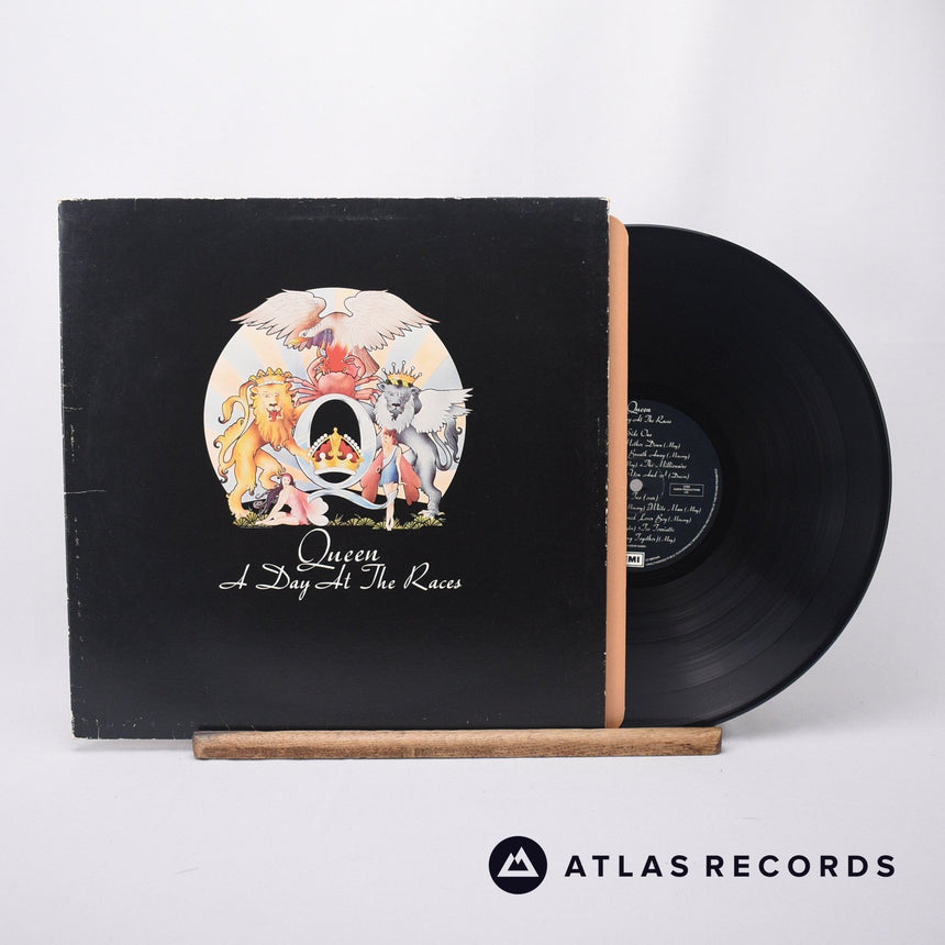Queen A Day At The Races LP Vinyl Record - Front Cover & Record