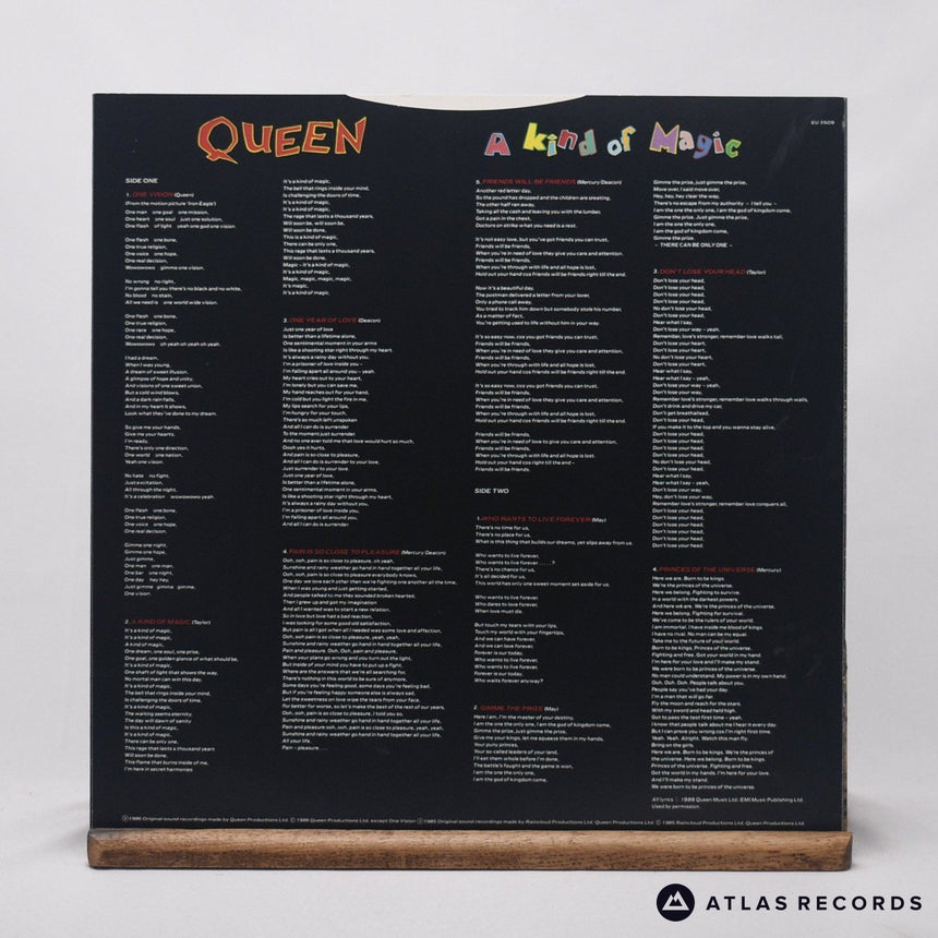 Queen - A Kind Of Magic - Gatefold A-3 B-4 LP Vinyl Record - EX/EX