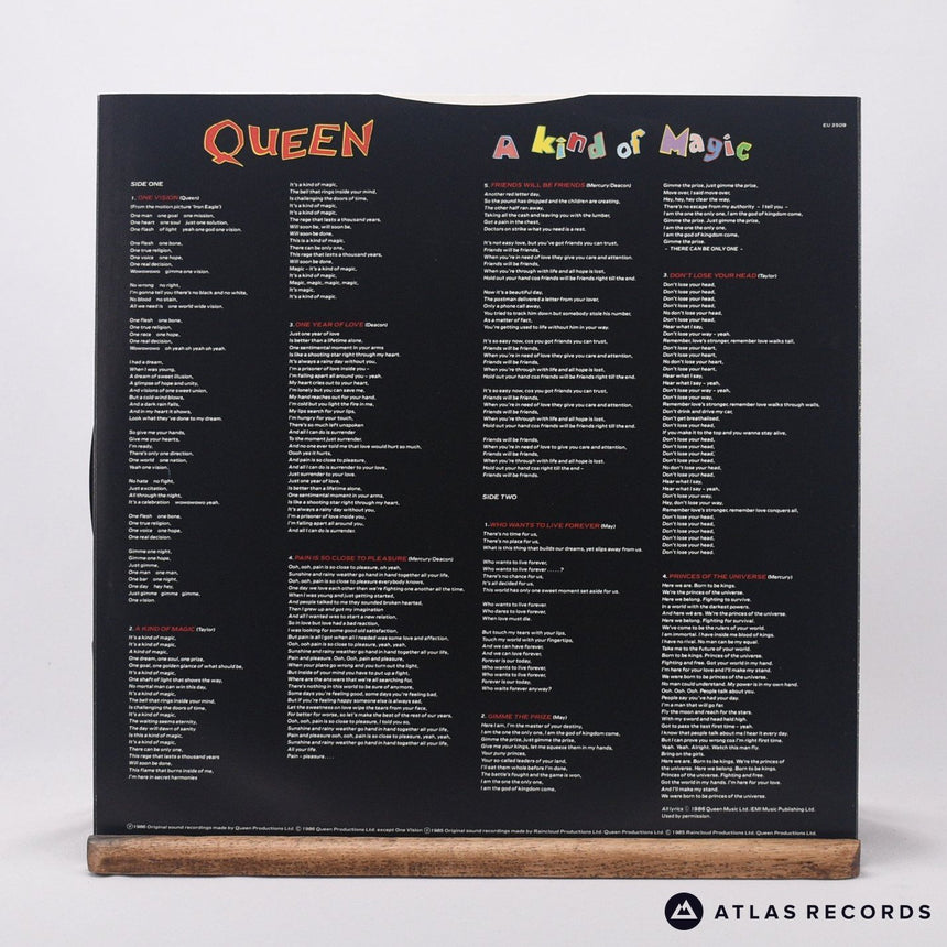 Queen - A Kind Of Magic - Gatefold A-4 B-2 LP Vinyl Record - EX/VG+