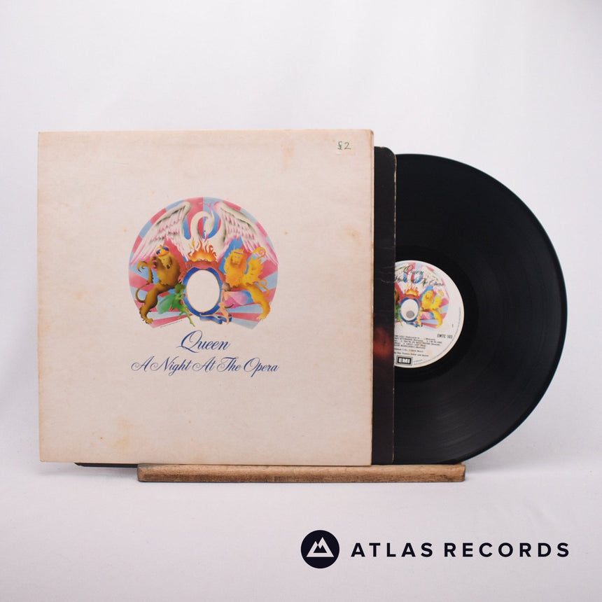 Queen A Night At The Opera LP Vinyl Record - Front Cover & Record