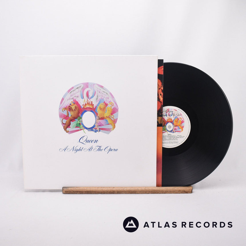 Queen A Night At The Opera LP Vinyl Record - Front Cover & Record